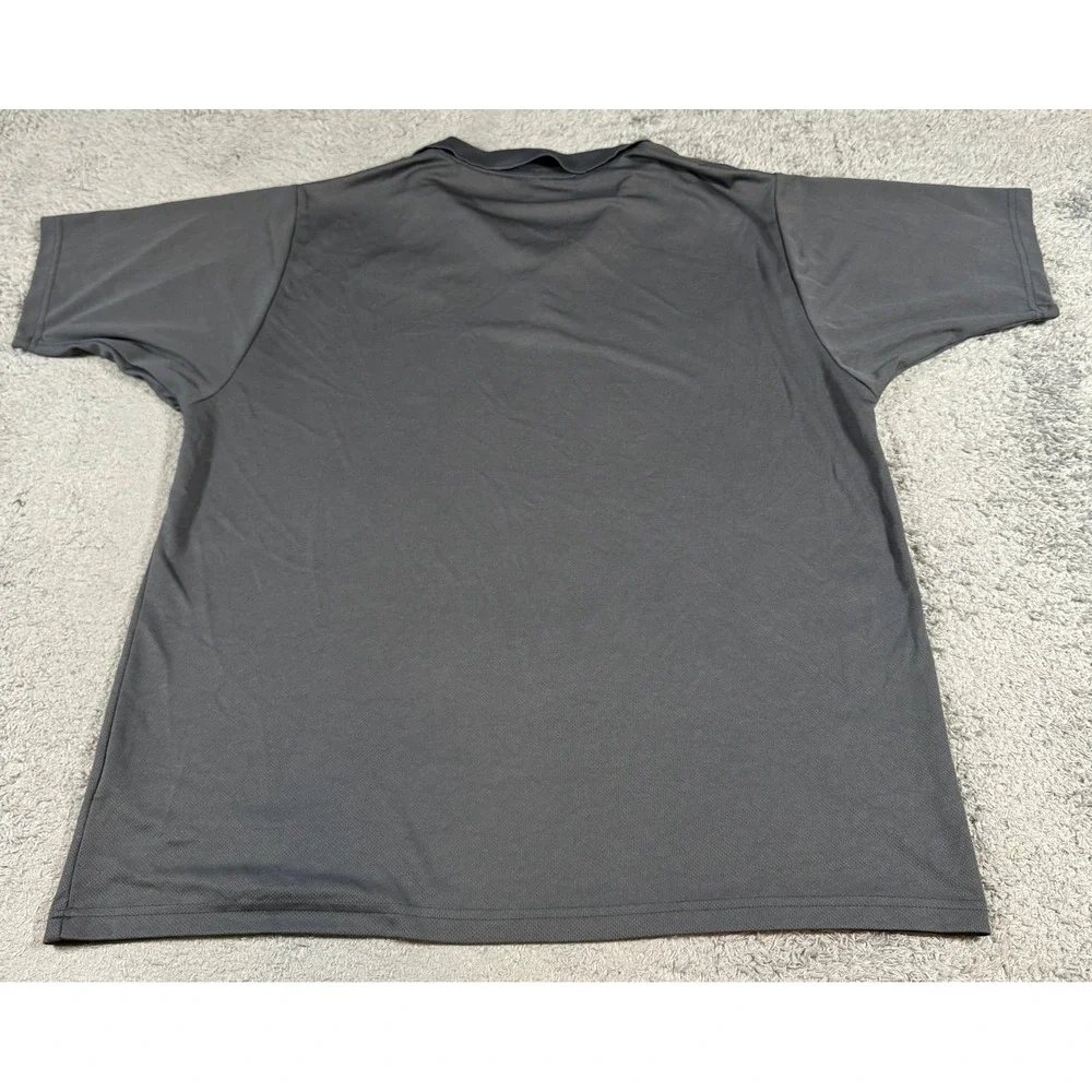 Unbranded Mens Roto-Rooter Polo Shirt XL Gray Short Sleeve Embroidered Polyester